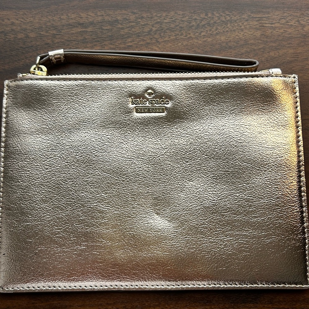 Kate Spade Metallic Gold Wristlet